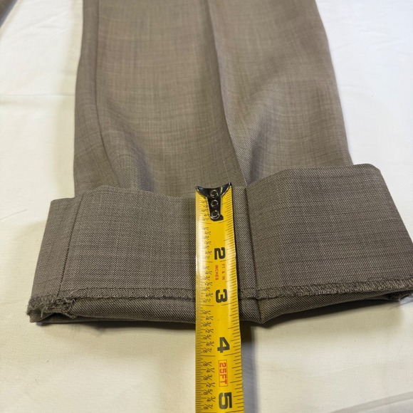 Tommy Hilfiger 100% Wool Men's 2 Piece Suit Beige Jacket 46R Pants 40X30 - Picture 14 of 15